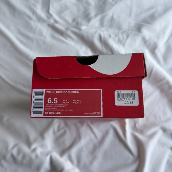 Nike Womens Rosherun Glacier Ice Blue Size 6.5 - Picture 5 of 5